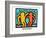 Untitled Pop Art-Keith Haring-Framed Giclee Print