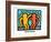 Untitled Pop Art-Keith Haring-Framed Giclee Print