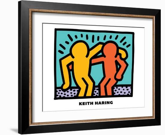 Untitled Pop Art-Keith Haring-Framed Giclee Print