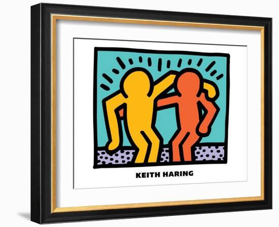 Untitled Pop Art-Keith Haring-Framed Giclee Print