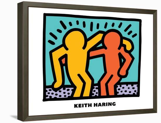 Untitled Pop Art-Keith Haring-Framed Premier Image Canvas