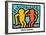 Untitled Pop Art-Keith Haring-Framed Premier Image Canvas