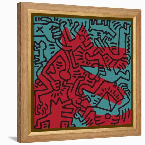 Untitled Pop Art-Keith Haring-Framed Premier Image Canvas