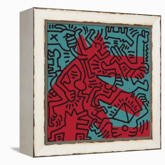 Untitled Pop Art-Keith Haring-Framed Premier Image Canvas