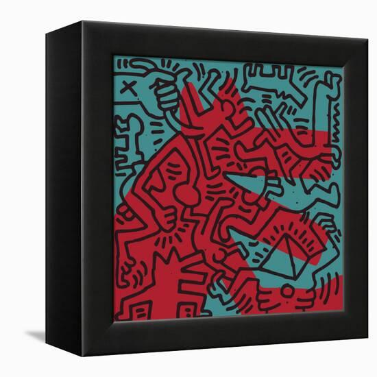 Untitled Pop Art-Keith Haring-Framed Premier Image Canvas