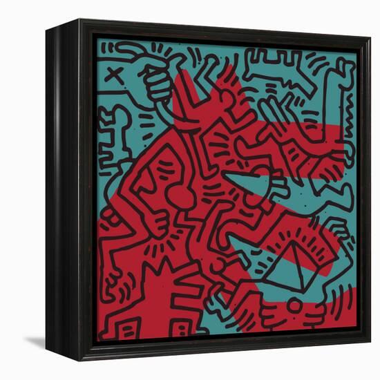 Untitled Pop Art-Keith Haring-Framed Premier Image Canvas