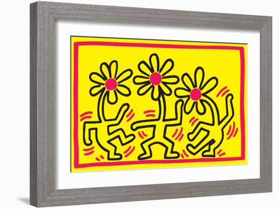 Untitled Pop Art-Keith Haring-Framed Giclee Print