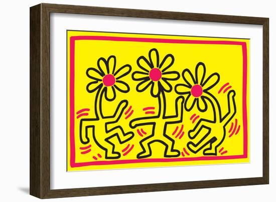 Untitled Pop Art-Keith Haring-Framed Giclee Print