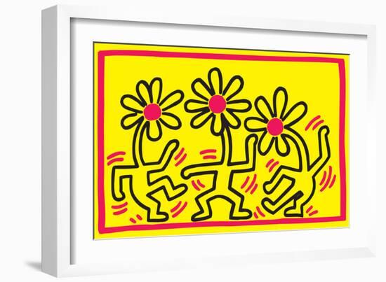 Untitled Pop Art-Keith Haring-Framed Giclee Print