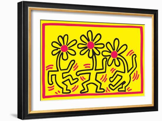 Untitled Pop Art-Keith Haring-Framed Giclee Print