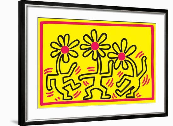 Untitled Pop Art-Keith Haring-Framed Giclee Print