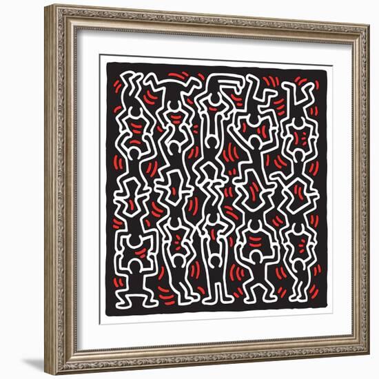 Untitled Pop Art-Keith Haring-Framed Giclee Print