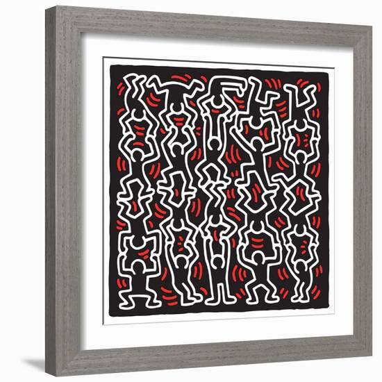 Untitled Pop Art-Keith Haring-Framed Giclee Print