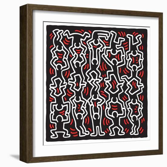 Untitled Pop Art-Keith Haring-Framed Giclee Print