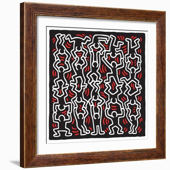 Untitled Pop Art-Keith Haring-Framed Giclee Print