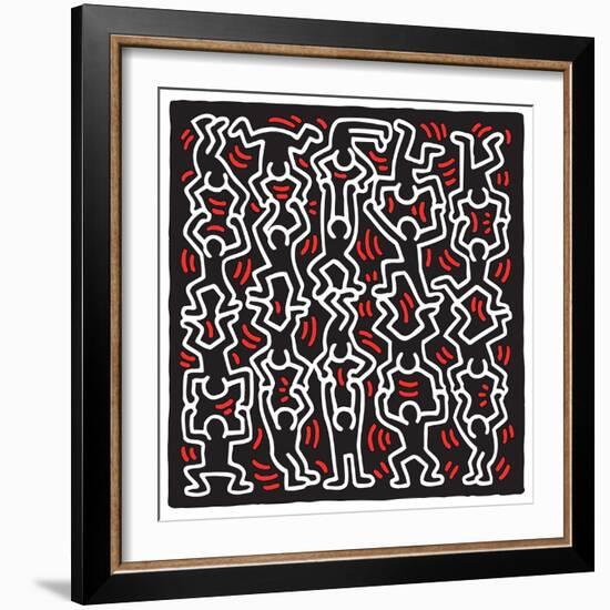 Untitled Pop Art-Keith Haring-Framed Giclee Print