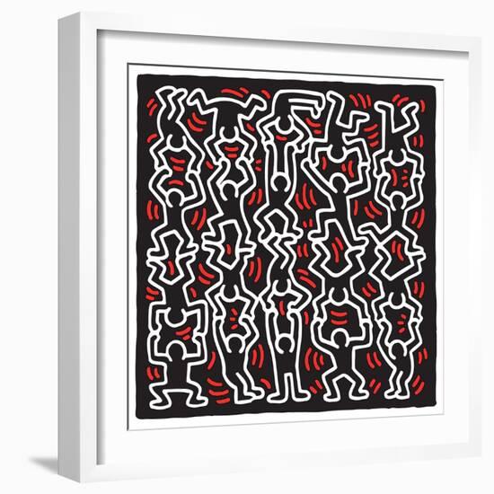 Untitled Pop Art-Keith Haring-Framed Giclee Print