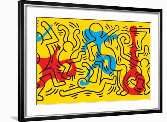 Untitled Pop Art-Keith Haring-Framed Giclee Print