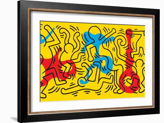 Untitled Pop Art-Keith Haring-Framed Giclee Print