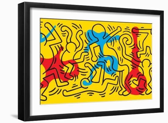 Untitled Pop Art-Keith Haring-Framed Giclee Print