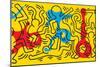 Untitled Pop Art-Keith Haring-Mounted Giclee Print