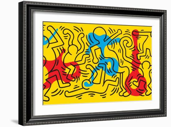 Untitled Pop Art-Keith Haring-Framed Giclee Print