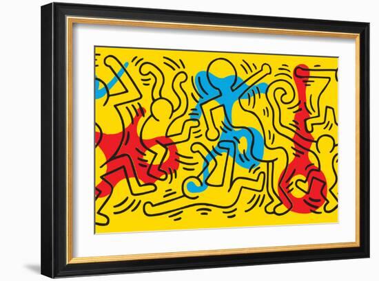 Untitled Pop Art-Keith Haring-Framed Giclee Print