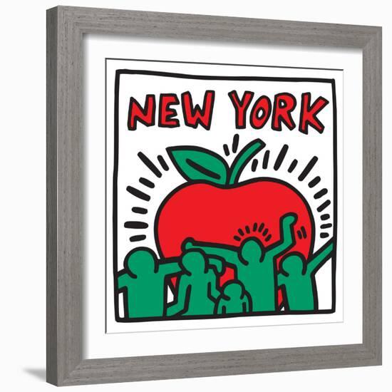 Untitled Pop Art-Keith Haring-Framed Giclee Print