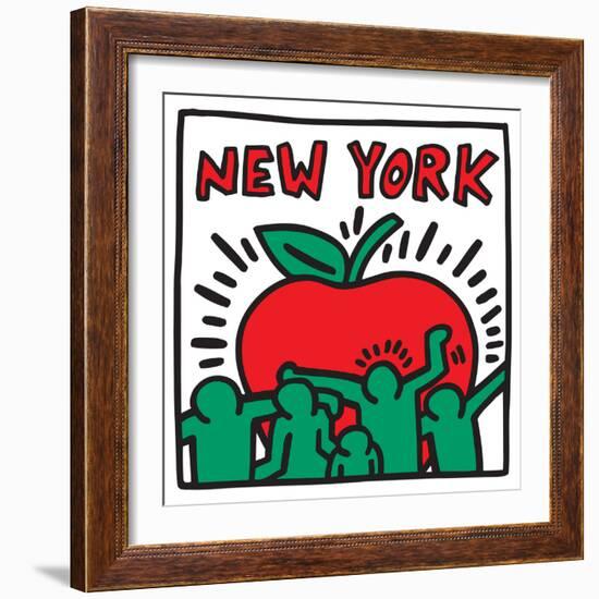 Untitled Pop Art-Keith Haring-Framed Giclee Print