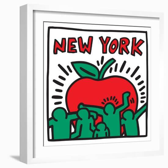 Untitled Pop Art-Keith Haring-Framed Giclee Print