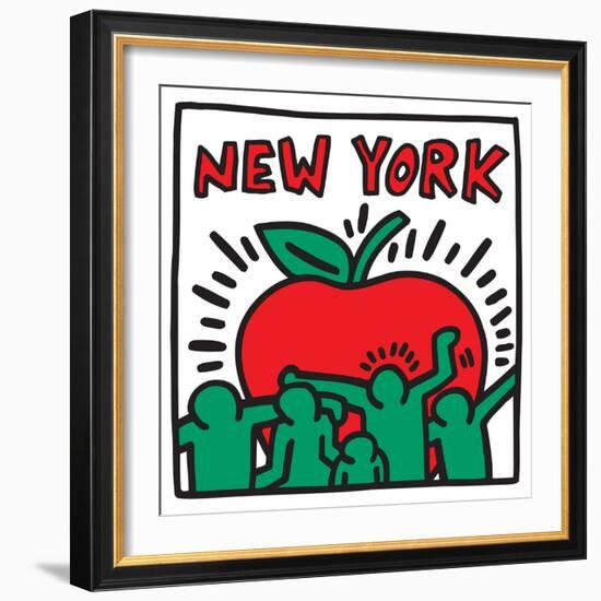 Untitled Pop Art-Keith Haring-Framed Giclee Print