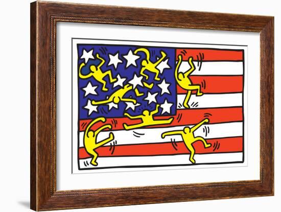 Untitled Pop Art-Keith Haring-Framed Giclee Print