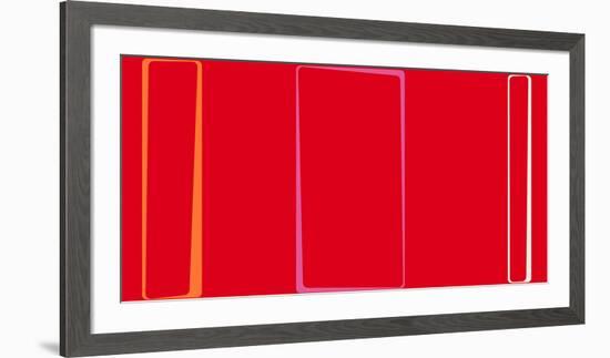 Untitled (Red), 2013-Carl Abbott-Framed Serigraph