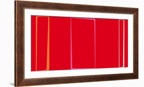 Untitled (Red), 2013-Carl Abbott-Framed Serigraph