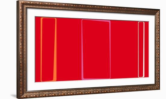 Untitled (Red), 2013-Carl Abbott-Framed Serigraph