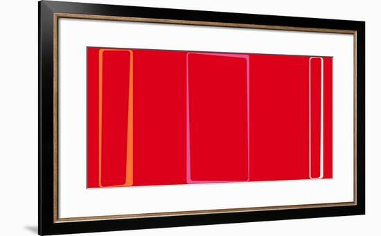 Untitled (Red), 2013-Carl Abbott-Framed Serigraph