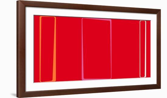 Untitled (Red), 2013-Carl Abbott-Framed Serigraph