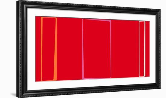 Untitled (Red), 2013-Carl Abbott-Framed Serigraph