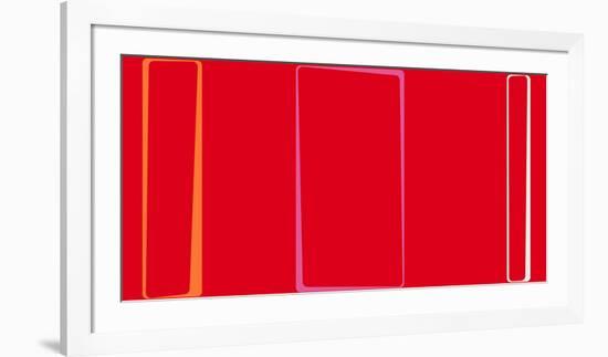 Untitled (Red), 2013-Carl Abbott-Framed Serigraph