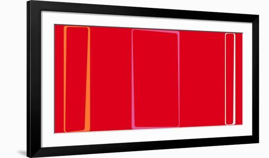 Untitled (Red), 2013-Carl Abbott-Framed Serigraph