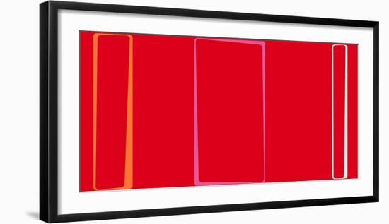 Untitled (Red), 2013-Carl Abbott-Framed Serigraph