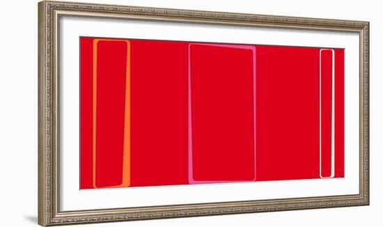 Untitled (Red), 2013-Carl Abbott-Framed Serigraph