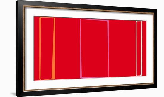 Untitled (Red), 2013-Carl Abbott-Framed Serigraph