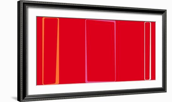 Untitled (Red), 2013-Carl Abbott-Framed Serigraph