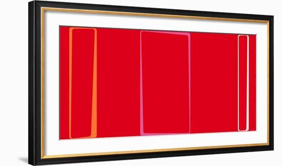 Untitled (Red), 2013-Carl Abbott-Framed Serigraph