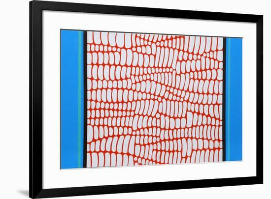 Untitled - Red and Blue Web-Paul Maxwell-Framed Limited Edition