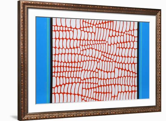 Untitled - Red and Blue Web-Paul Maxwell-Framed Limited Edition