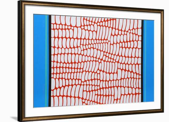 Untitled - Red and Blue Web-Paul Maxwell-Framed Limited Edition