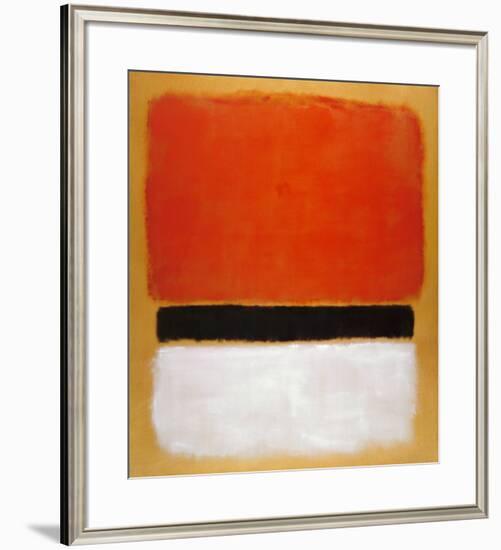 Untitled (Red, Black, White on Yellow), 1955-Mark Rothko-Framed Art Print