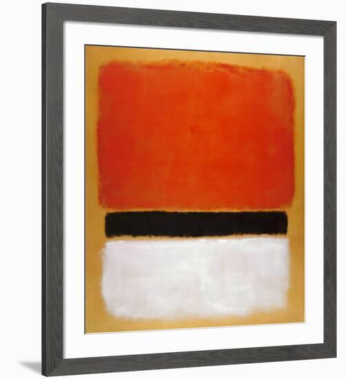 Untitled (Red, Black, White on Yellow), 1955-Mark Rothko-Framed Art Print